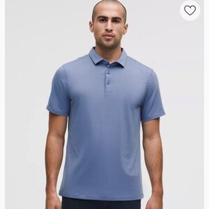 Lululemon Evolution Short-Sleeve Polo Shirt in Blue, Medium